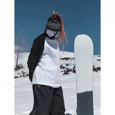 스노보드 맨투맨 여자 기본 중간 방수 하얼빈 야상 기모 라운드 상의