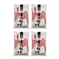 宜蘭市農會 雪山鮮米 一等米 1.5kg, 4個, 1500g, 1個裝