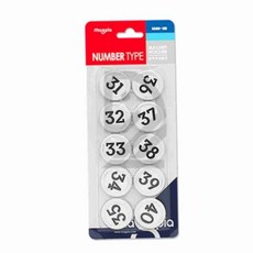 숫자 자석홀더 MMN100 31~40 자석메모