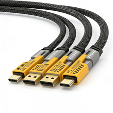 多功能65W快充充電線，USB Type-C Lightning三合一，適用於手機、平板、筆記型電腦, 4合1充電線【2米快充】, 1個, 2m