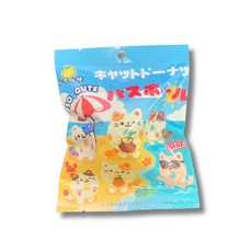 可愛貓咪甜甜圈造型兒童洗澡玩具組，多款趣味造型，安全無毒材質, 8024貓咪甜甜圈(立體獨家款), 1個