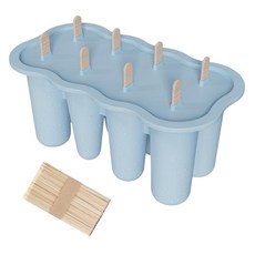 家用矽膠冰棒模具, 籃色, 1個