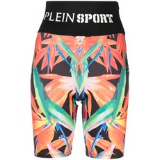 플레인스포츠 그래픽 프린트 컴프레션 쇼츠