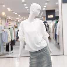 에이비에프지 abfz sh06 로맨틱블라우스핏퍼프셔링티셔츠 SLBHA2K43