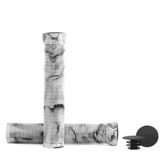 쿠쿠스토어 자전거 핸들 바 그립 10mm 길어지는 부드럽고 편안한 커프스 고무 미끄럼 방지 충격 22.2mm 스, 12 Black White