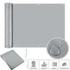 그물망 울타리 촘촘한 새 동물 메쉬 나일론 보호망 휀스 안전망 발코니 개인 정보 보호 화면 커버 울타리, 02 75x600CM, 02 Grey