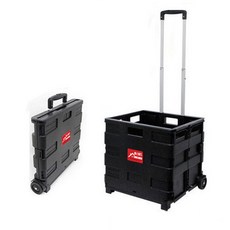 홈스월드 박스 쇼핑카트 일반 대형, 블랙, 1개