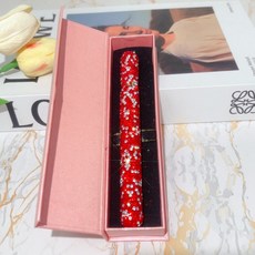 화려한 반짝이 큐빅 보석 사인펜 비즈니스 선물 바레나[VARENA], 0.05mm, 1개, 레드 혼합 다이아몬드  선물 세트