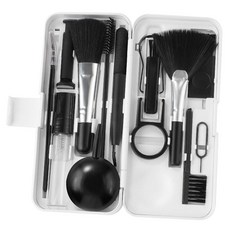 브러시 도구가 포함된 디스쿨 19-in-1 컴퓨터 노트북 키보드 청소 키트 휴대폰용 다기능 청소기 이어버드 카메라 모니터 TV 이어폰 전자 기기(블랙), 1개