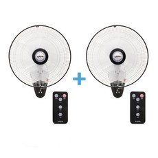 1+1 리모컨 벽걸이 선풍기 SPF-616R 저소음 가정용 업소용, 단품