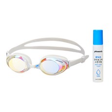 피닉스 코모도 미러 수경 PN-1200M + 안티포그액 10ml SET, 클리어+안티포그액10ml, 1개