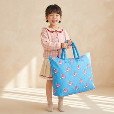 두들리 낮잠이불가방 이불보관함 방수가방 어린이집, 블루