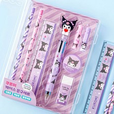 케이스 문구세트-6EA 어린이집 유치원 단체 대량주문 행사 판촉물 _TCSh-A001, 단품