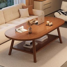 實木茶幾 新款客廳小茶桌 小戶型家用沙發邊茶幾 陽臺出租屋用簡易茶幾, 1個, 原木色【單層實木桌面】80x40x45,【15MM實木加厚臺面 】