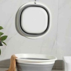 접이식 대야 틈새 폴딩 물통 설거지통 캠핑 여행 간편 휴대용 식기건조대, 상세페이지 참조