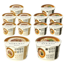 네이처빌 한끼든든쌀국수 멸치6+우동6, 12개