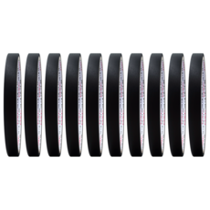 마스킹테이프 종이테이프 8컬러 10mm x 10M, 10개, 검정