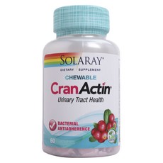SOLARAY CranActin蔓越莓咀嚼錠, 1個, 60 件