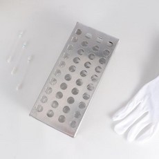 휴대용 테스트 튜브 랙 알루미늄 혈액 수집 거치대 학교 용품 장비 보관 정리함 실험실용 40x125, [01] 옵션1