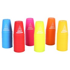 키카 KXO-A102 스포츠스택 스피드컵 컵쌓기, 레드, 레드