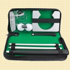 i-style居家生活 高爾夫攜帶式推桿組 三節桿身組合 推桿訓練 球隊贈品禮品套裝, 1個, 鋁合金-推桿禮盒包