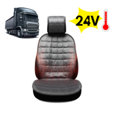 픽카소 24V온열시트 화물차 열선시트 앞좌석 시트커버 자체제작, 1개, 24V(앞) 극세사 블랙