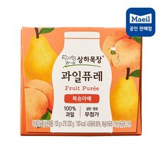 상하목장 떠먹는 과일퓨레, 3개, 200g, 복숭아배