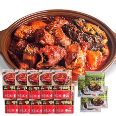 [TV홈쇼핑정품 찜케어] 요리대가 맛집 명자네 속초 코다리조림 캠핑 술안주 시래기 명태조림, 10개, 450g