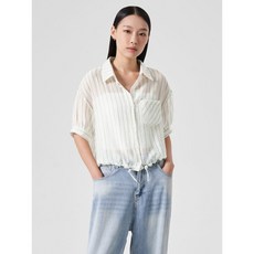 매장정품 에잇세컨즈 8SECONDS 컬러 배색 스트라이프 셔츠 아이보리 (354765MB7Q) 354765MB7Q 115435