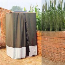 시골 목욕 필수품 철제 프레임 휴대용 화장실 접이식 캠핑 야외 탈의실 텐트, 1개, 24. 가로 x 세로 x 높이 (특대형) 방수포 물주머