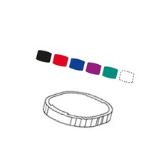 스탬프패드리필 적색 날인 회사 사무용스탬프