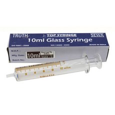 동물병원 실험실 열탕 소독 유리 주사기10cc 의료용 채혈 syringe