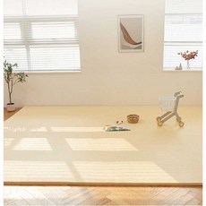 우오우 두께 3cm 층간소음방지 PE퍼즐매트 50x50cm 4장, 크림아이보리, 4개