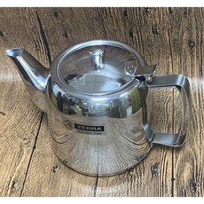 斑馬 Zebra 304不鏽鋼泡茶壺，附濾網茶壺，家用辦公泡茶神器, 1個, Stainless Steel, 1.5L