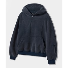 브랜드정품 디미트리 블랙 에센셜 피그먼트 와플 후드 티셔츠_네이비 226119