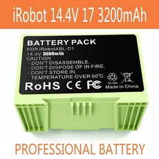 Roomba i7 리튬 배터리 14.4V 3200mAh 진공 청소기 E 시리즈/ i 청소 로봇, 2600mAh