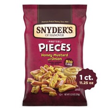 스나이더스 프레첼 허니 머스터드 & 어니언스 Snyder's Honey Mustard & Onion Pretzel Pieces, 318g, 1개