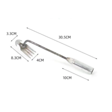 多功能除草鬆土器 園藝工具 鬆土除草 翻土神器, 1個