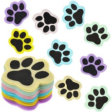 Outus 36피스 발바닥 카펫 마커 스팟 12.7cm(5인치) 발바닥 카펫 도트 라인업 스팟 교실 바닥용 교사 용품 마커 교실 러그 학교 장식용 (마카롱 색상), 마카롱 색상