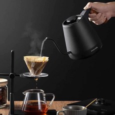 전기 드립커피포트 레트로 주전자 보온 미니 800ml, 2. 800ML 1500W 블랙
