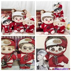 臺灣發貨 棉花娃娃 20公分 棉花娃衣 帥氣炫酷 休閒運動套裝 連帽衛衣 情侶娃衣套裝 娃娃換裝 時尚潮流百搭 娃娃配件, 1個, 娃娃專屬眼鏡＋梳妝五件套,20公分 娃衣