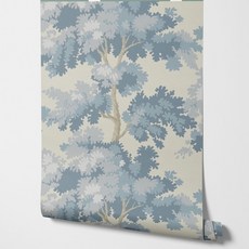 멸종 된 동물 벽 취재 어두운 색 벽지에 있는 고대 동물의 변화를 가진 stro 식물 숲의 Menagerie, 03 50 X30cm Sample