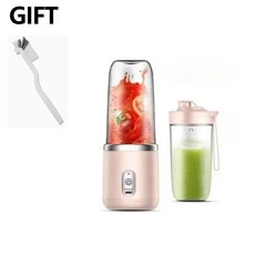 휴대용 USB 개인 미니 믹서 컵 핸드헬드 여행용 셰이크 과일 블렌더, 3pcs-Pink