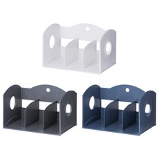 시스맥스 멀티 책꽂이 3단 서류꽂이 335mmx208mm, 그레이