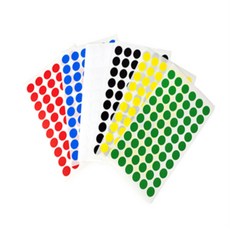 어반블루 원형스티커 302 지름12mm 7매 칭찬스티커, 적색