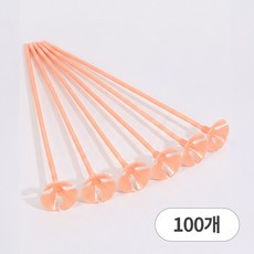디어플레이스 마카롱 풍선 컵스틱 32cm 세트, 100개, 3 오렌지