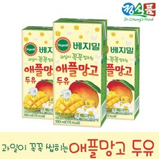 베지밀 과일이 꼭꼭 씹히는 애플망고 두유 190mlx32팩, 베지밀 과일이 꼭꼭 씹히는 애플망고 두유 190mlx3