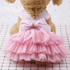 펫 캣 공주사 드레스, 1개, 라이트핑크