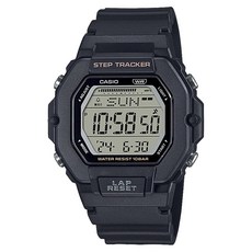 CASIO 卡西歐 女款步數追蹤10Bar防水聚氨酯手錶 LWS-2200H-1AJF, 黑色, 1個