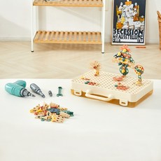 모던하우스 뚝딱뚝딱 3D 드릴 공구놀이 세트, 베이지, 1개